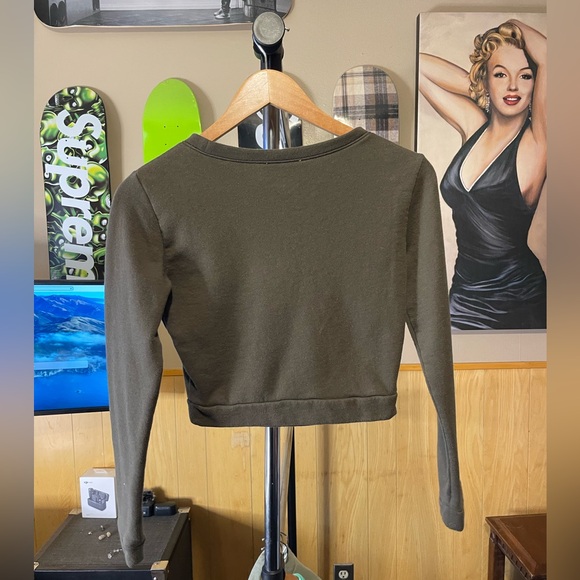 Long Sleeve Crop forever 21 green - Picture 4 of 5